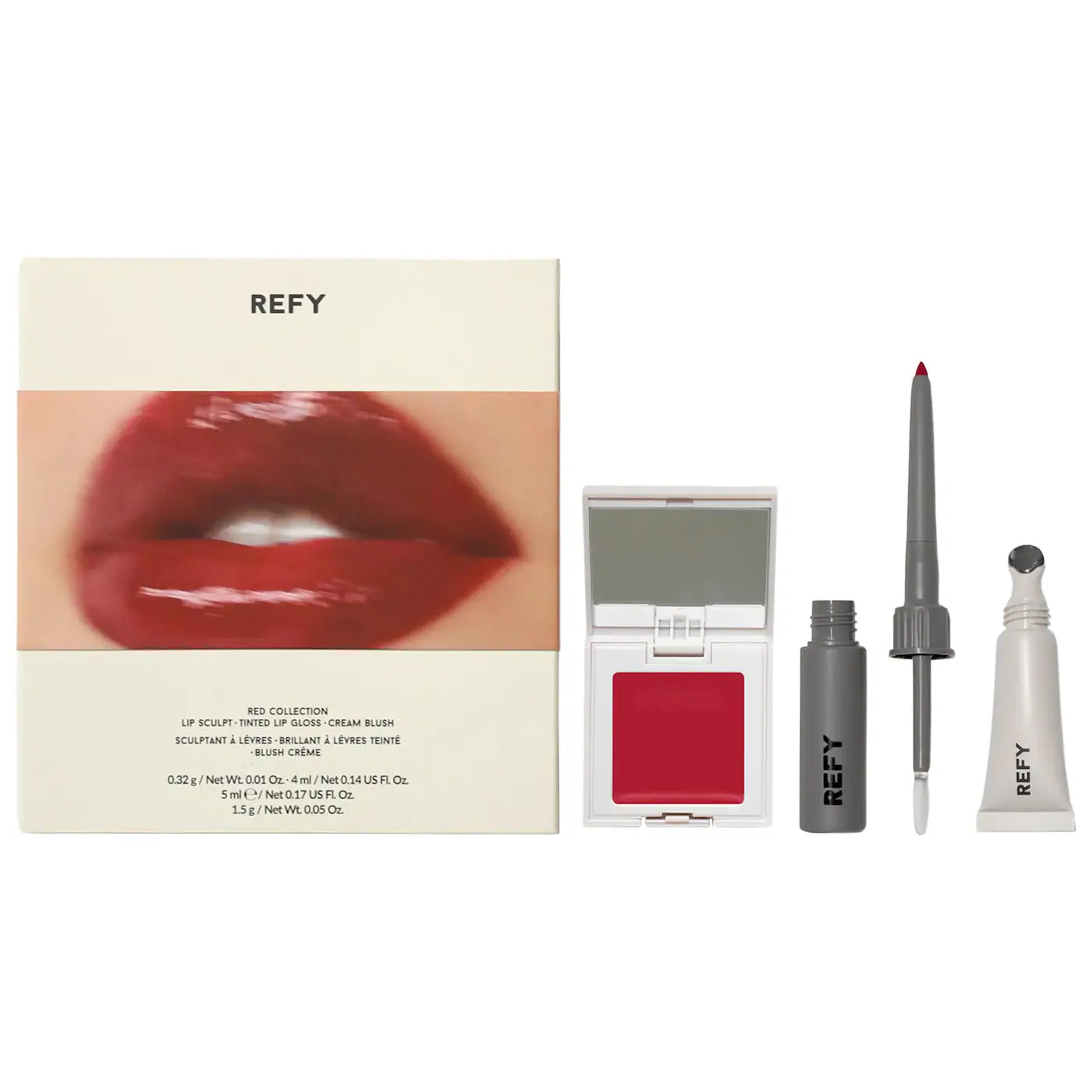 REFY レフィ RED COLLECTION チーク　グロス　リップライナー REFY Red Collection Lip & Cheek Set