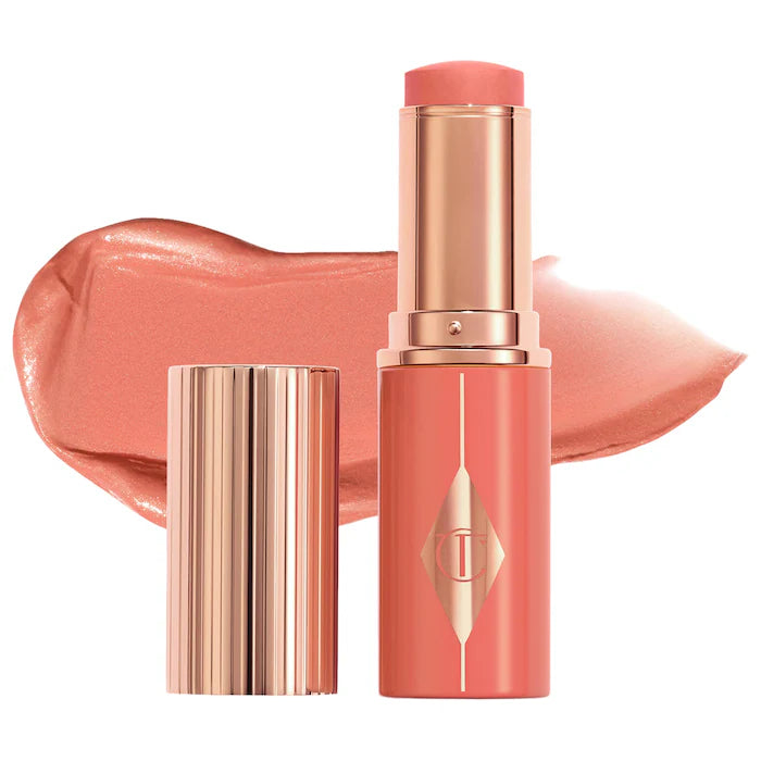 Charlotte Tilbury Unreal Lip + Cheek Glow Blush Stick with Hyaluronic