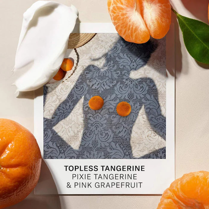Josie Maran Topless Tangerine - Whipped Argan Oil Refillable Firming Body Butter Jar