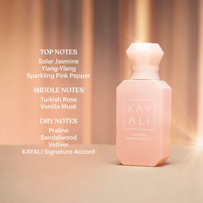 Kayali Freedom Musk Bouquet|27 Eau De Parfum (Exclusively in 10ml Bottle)