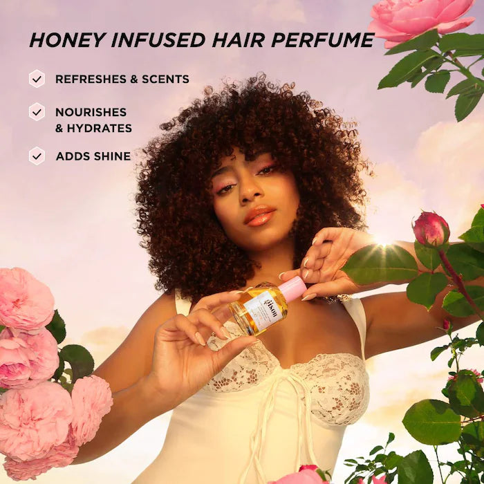 gisou ハニーインフューズドヘアパフューム wild flower New: Honey Infused Hair Perfume Floral Edition - Wild Rose