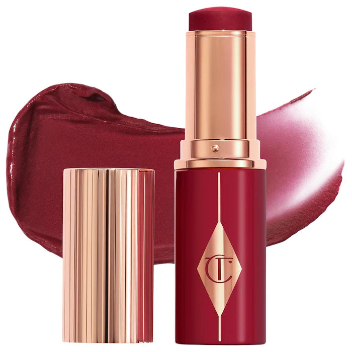 Charlotte Tilbury 
Unreal Lip + Cheek Glow Blush Stick with Hyaluronic Acid