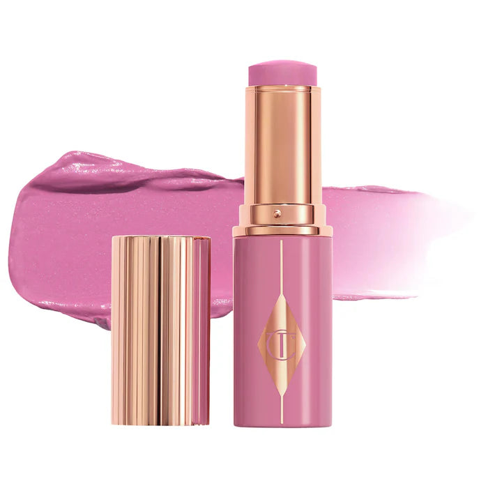 Charlotte Tilbury 
Unreal Lip + Cheek Glow Blush Stick with Hyaluronic Acid