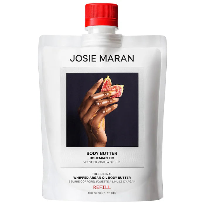 Josie Maran Bohemian Fig - Whipped Argan Oil Refillable Firming Body Butter Jar