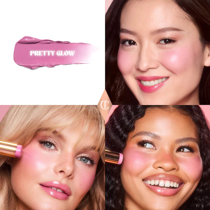 Charlotte Tilbury 
Unreal Lip + Cheek Glow Blush Stick with Hyaluronic Acid