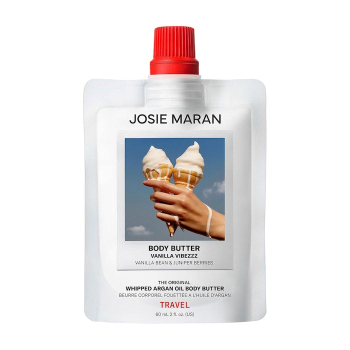 Josie Maran Vanilla Vibezzz - Whipped Argan Oil Refillable Firming Body Butter Jar