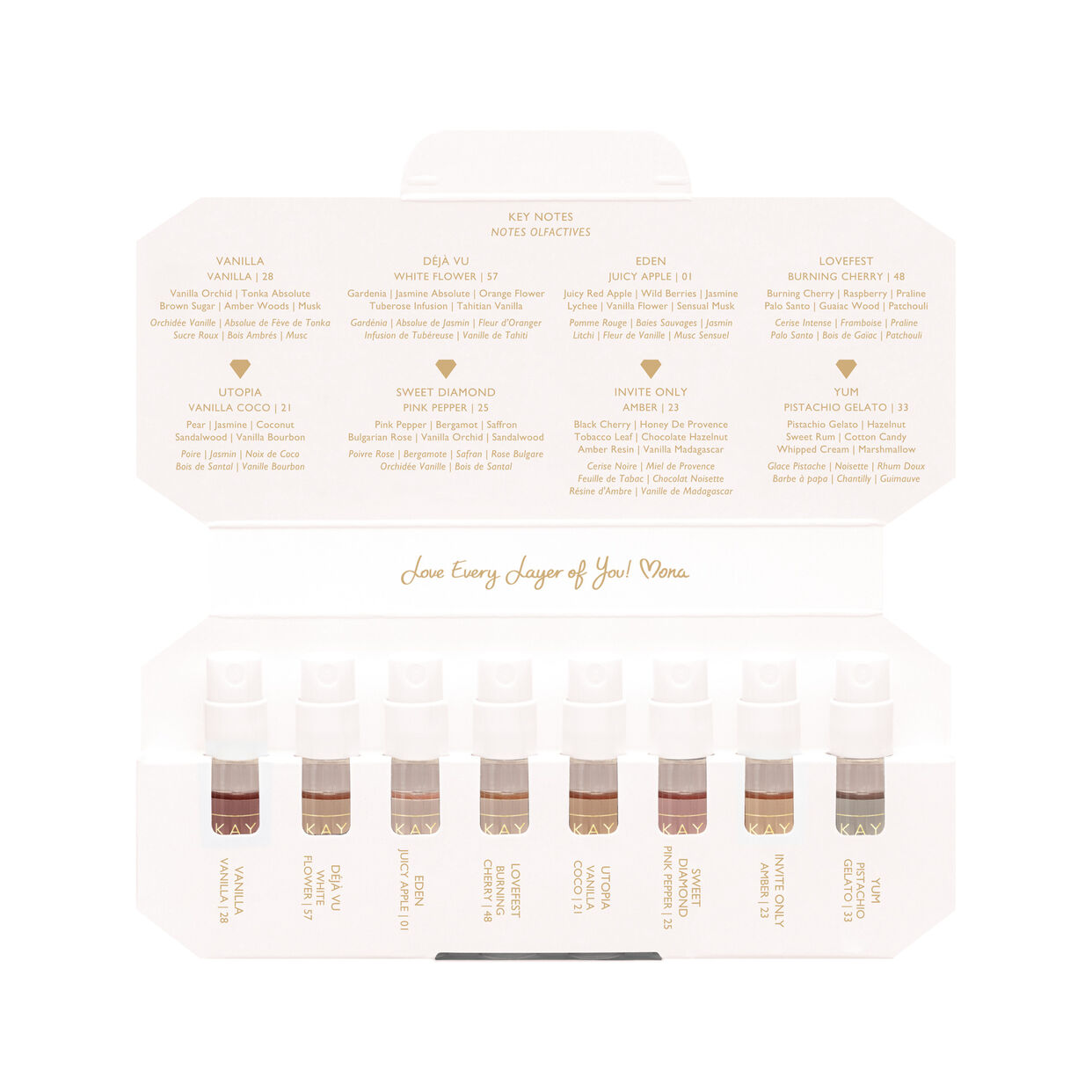 Kayali Discovery Layering Set Holiday Edition (8 x 1.5ml)