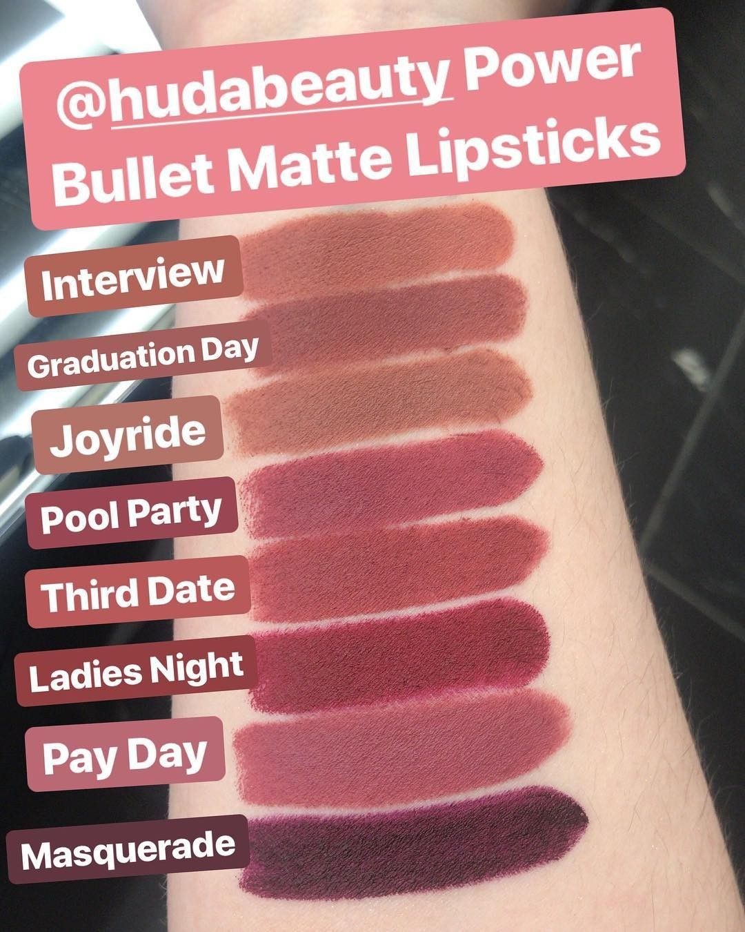 Huda Beauty Power Bullet Matte Lipstick