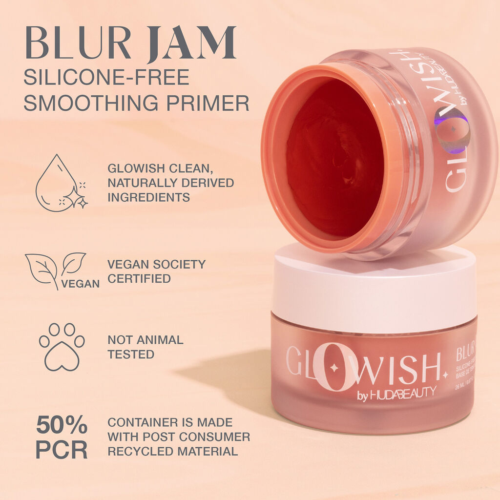 Huda Beauty Glowish Blur Jam Silicone Free Smoothing Primer