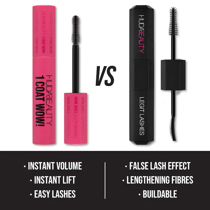 Huda Beauty 1 Coat WOW! Extra Volumizing and Lifting Mascara