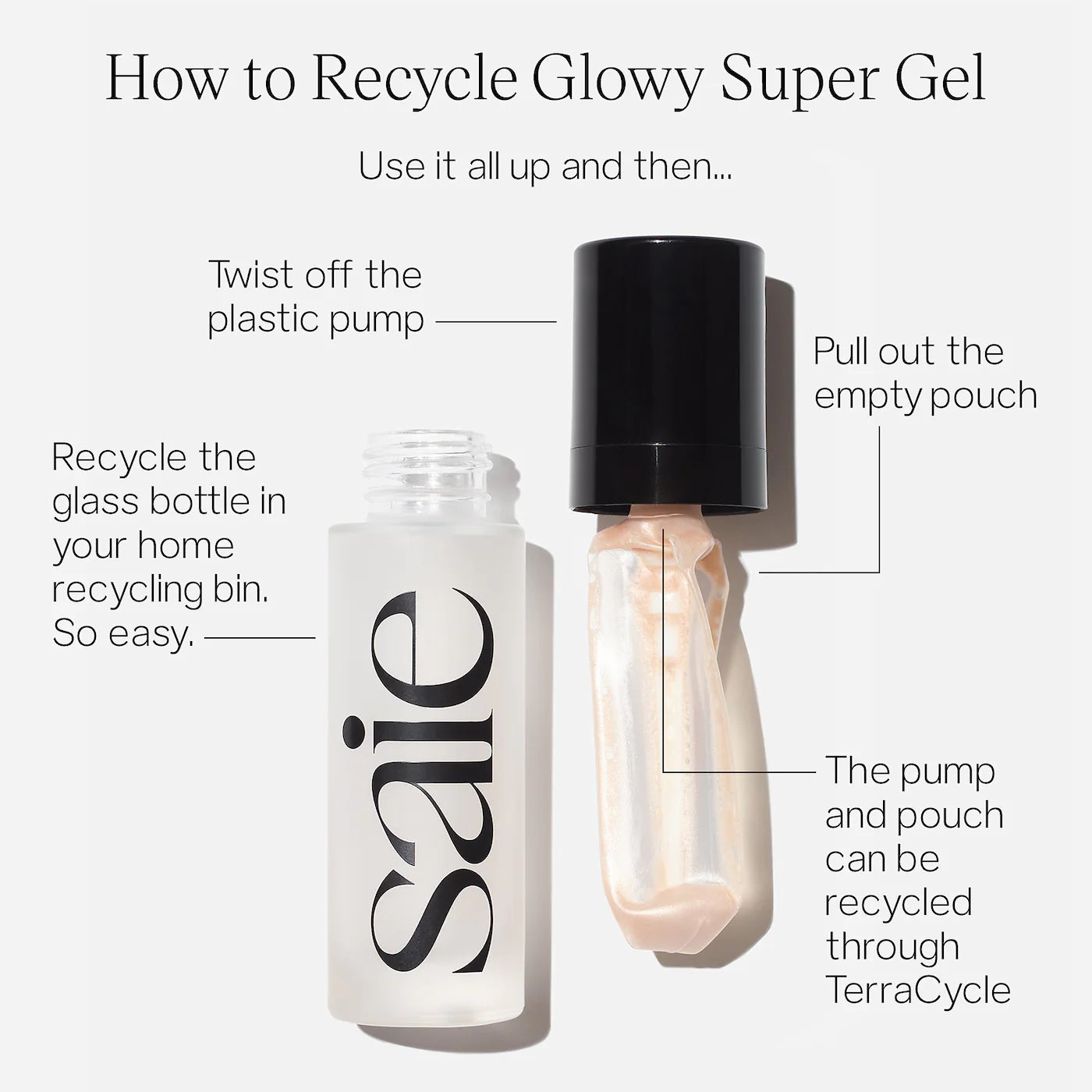 Saie Beauty Glowy Super Gel Lightweight Dewy Highlighter