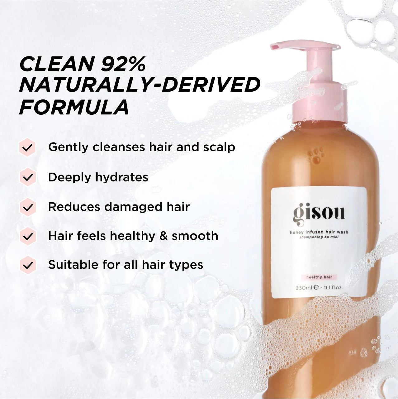 Gisou Honey Infused Hair Wash Shampoo