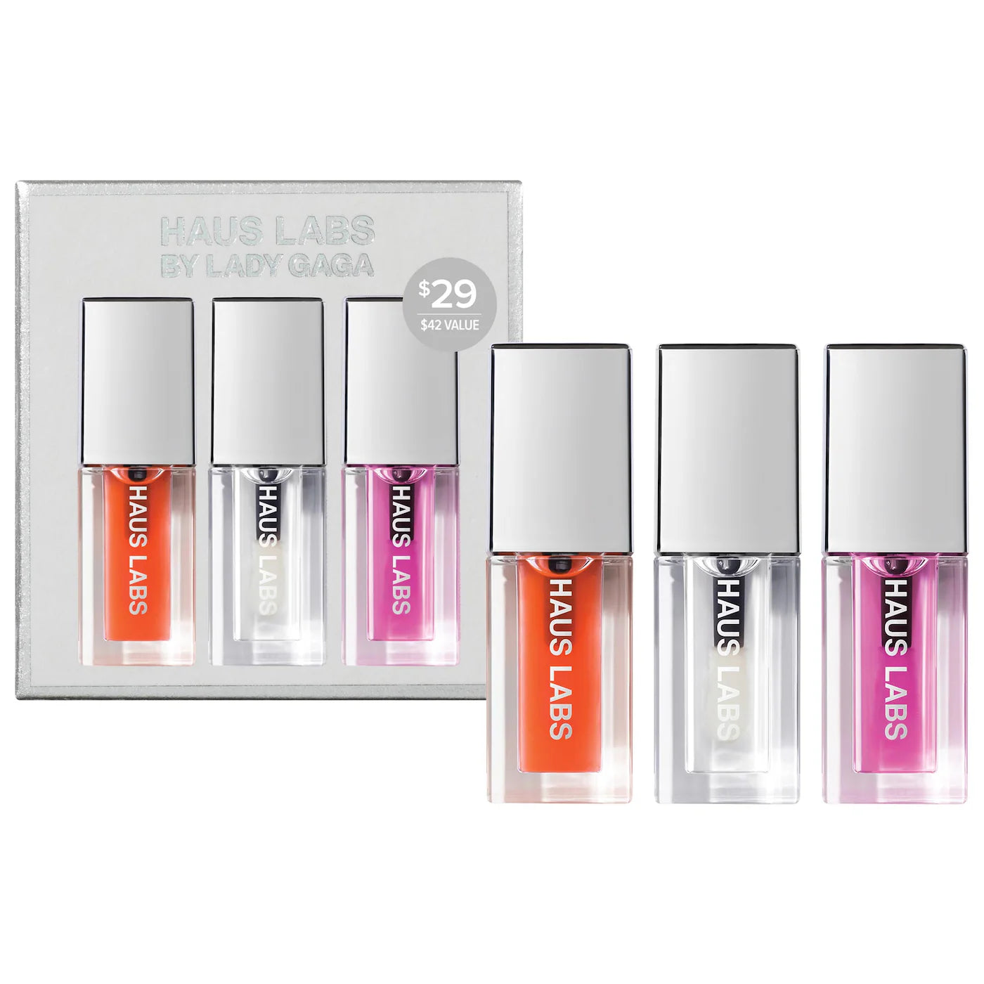 HAUS LABORATORIES リップグロス 3点セット Haus Labs by Lady Gaga Mini PhD Lip Oil Trio Set