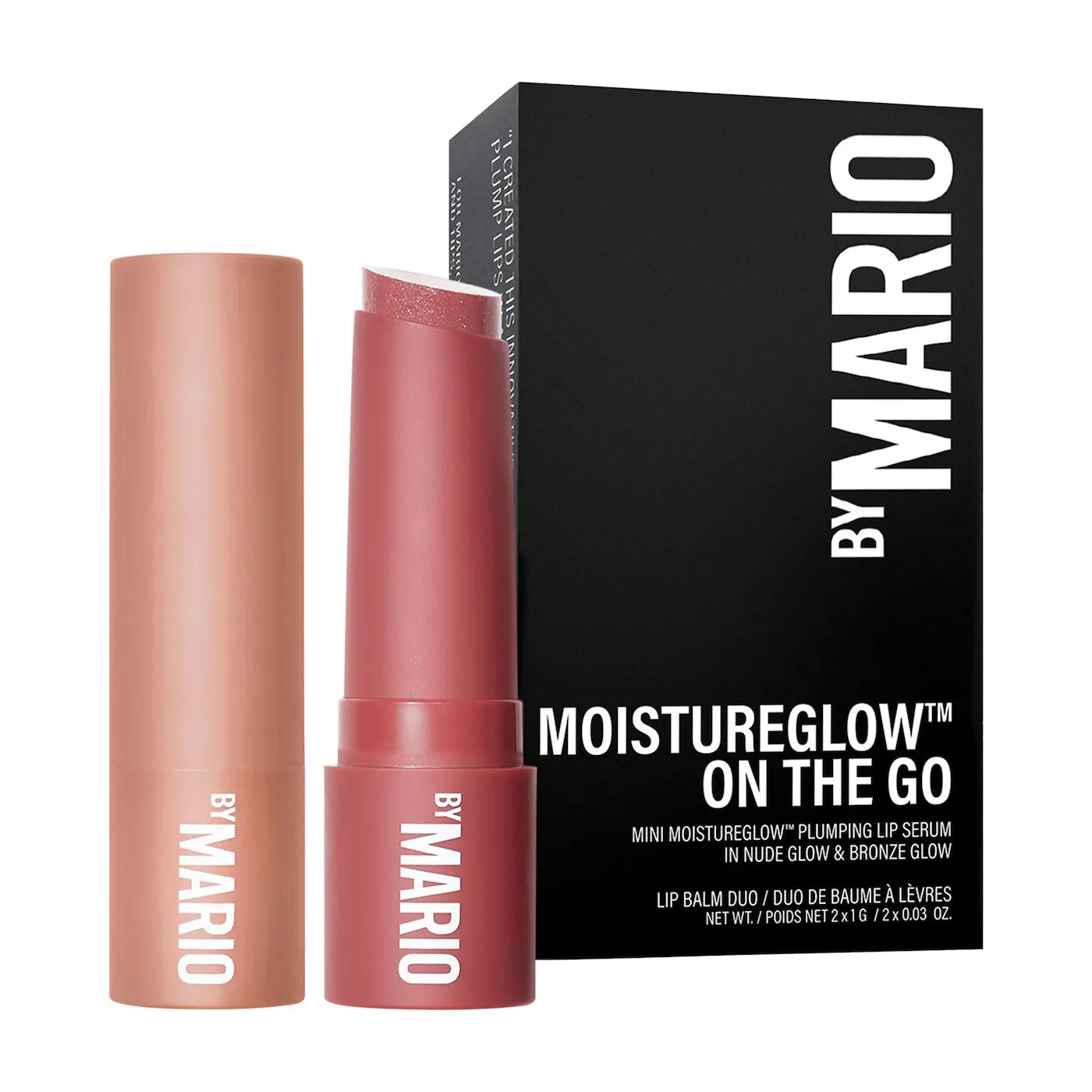 Makeup By Mario Mini MoistureGlow™ On The Go Plumping Lip Serum Duo