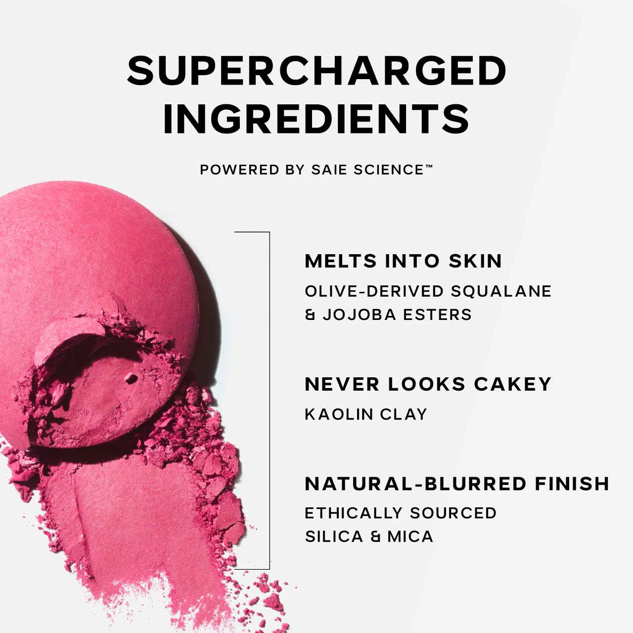 Saie SuperSuede Talc-Free Powder Blush