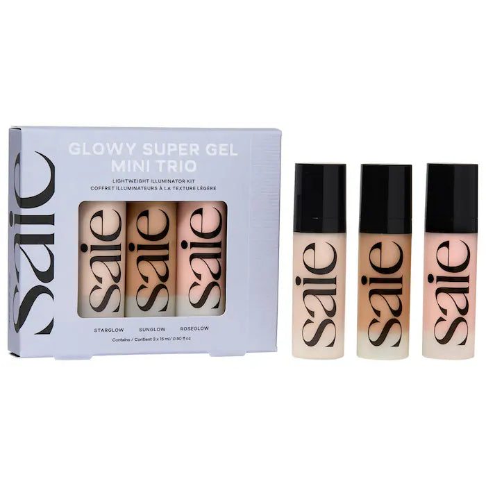 Saie Beauty Mini Glowy Super Gel Trio Gift Set